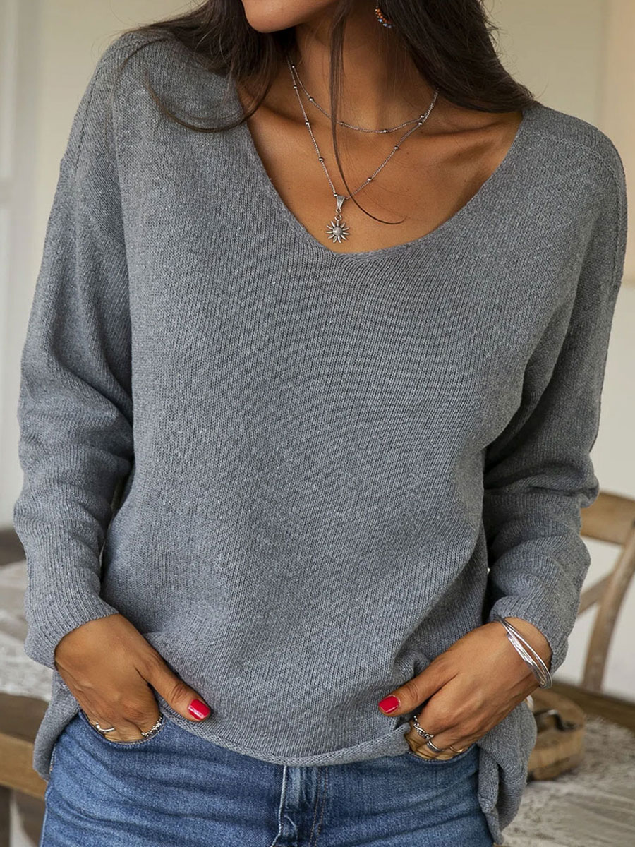 women's low collar long sleeve T-shirt HE1605-02-03